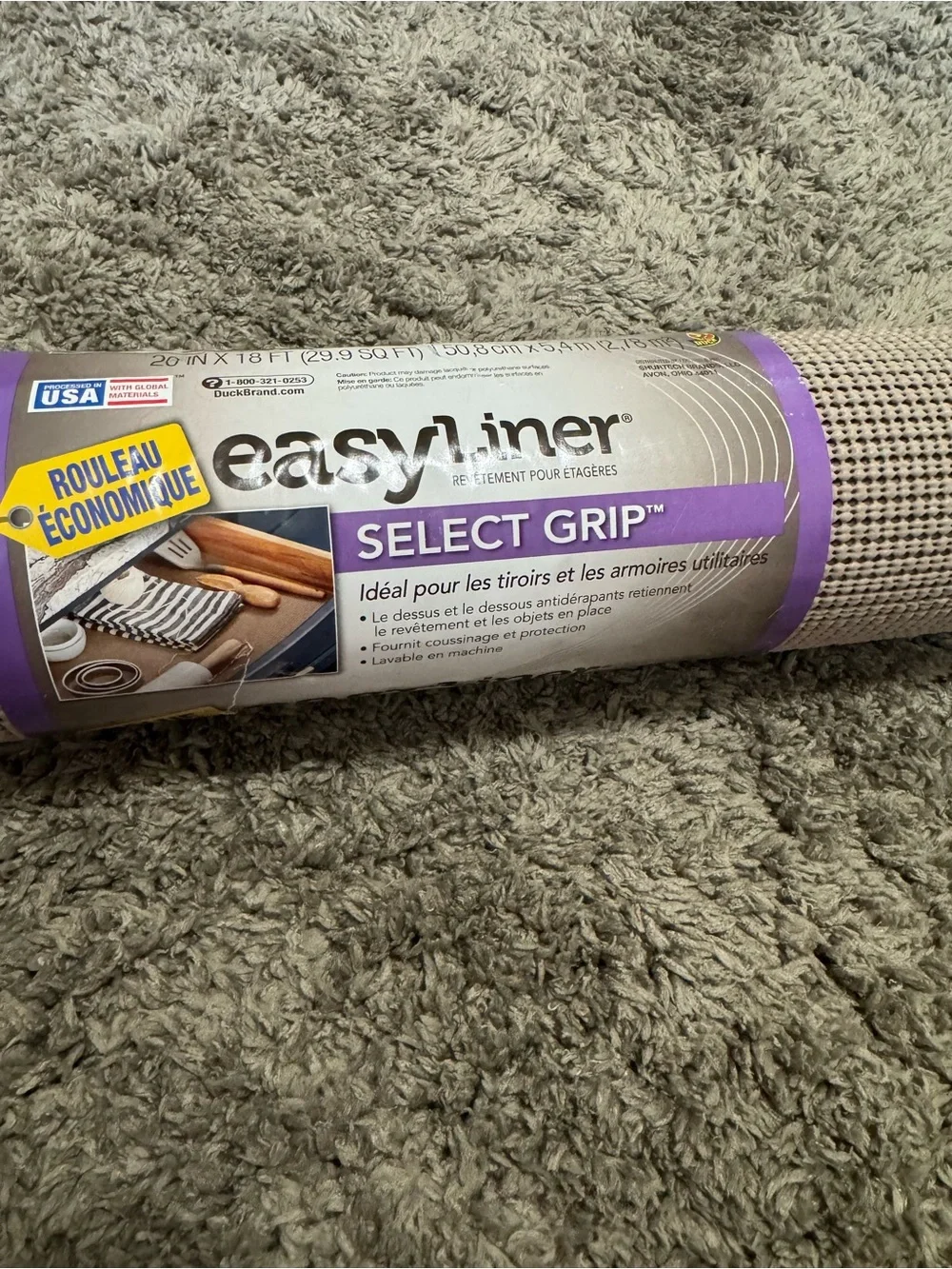 Duck Brand EasyLiner Select Grip Shelf Liner – New Value Roll